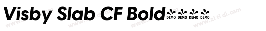 Visby Slab CF Bold字体转换